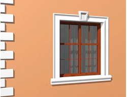 Фасадный декор Лепнинапласт/Фасадные молдинги/наружное обрамление окон и проёмов