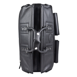 Кожаный саквояж Fabriano black (арт. 4008-01)
