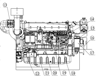 Судовой дизель-редукторный агрегат ДРА 140/1500 - купить | Двинко