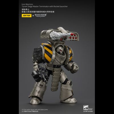 Осадный терминатор-титан Железных Воинов (Warhammer Horus Heresy) - КОЛЛЕКЦИОННАЯ ФИГУРКА 1/18 Tyrant Siege Master Terminator with Rocket Launcher (JT01482) - JOYTOY
