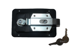 Замок врезной клавишный 140х90 черн. 514