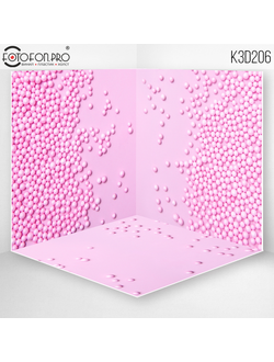 Фотофон 3D пазловый «Розовые шарики»