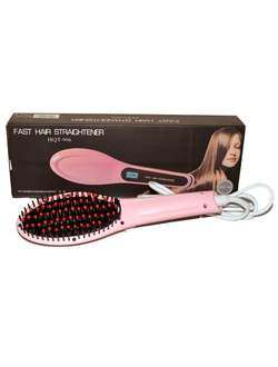 ЭЛЕКТРИЧЕСКАЯ РАСЧЕСКА-ВЫПРЯМИТЕЛЬ FAST HAIR STRAIGHTENER ОПТОМ