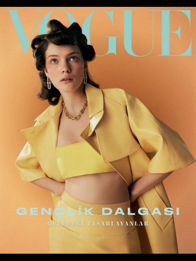 Vogue Turkey Magazine February 2022 Penelope Ternes Cover, Женские Иностранные журналы, Intpress