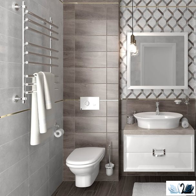 xПлитка настенная Laparet Atlas светло-серая 08-00-06-2455 20х40 см