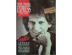 Musikexpress Sounds Magazine April 1986 Keith Richards, Иностранные музыкальные журналы,Intpressshop