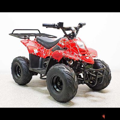 Квадроцикл GreenCamel Gobi K51 (30Ah 36V 800W R7 Цепь) быстросъем, ножной тормоз, красный паук