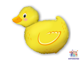 Шар Уточка 76 см ( Шар + гелий+ лента)