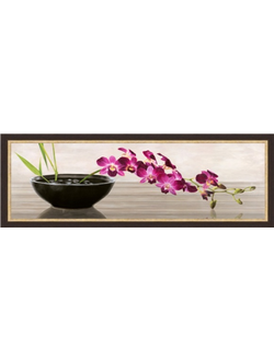 картина в раме 30х90 см Shin Mills - Orchid Arrangement