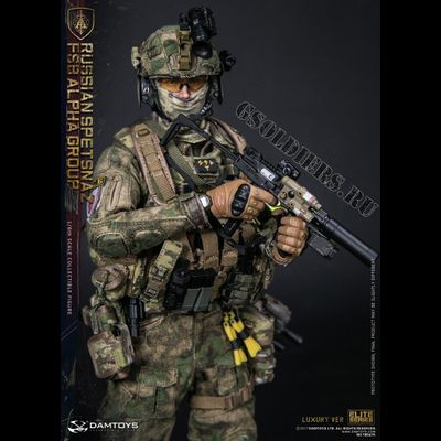 СПЕЦНАЗ "АЛЬФА" - коллекционная фигурка Дэмтойс 1/6 RUSSIAN SPETSNAZ FSB ALPHA GROUP LUXURY VER (78047A) - DAMTOYS
