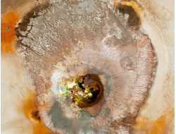 Картина обогреватель, спутниковое фото впадины Данакиль