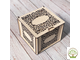 Деревянная ажурная коробка 13х17х17 см