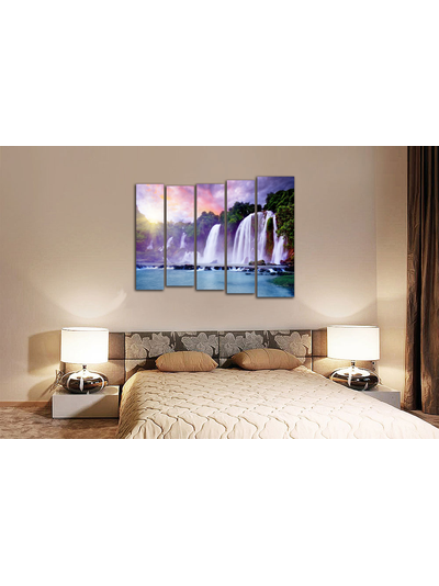 Модульная картина &quot;Диковинный водопад&quot;