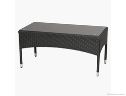 Стол Кипр журнальный/стекло 100 см из ротанга