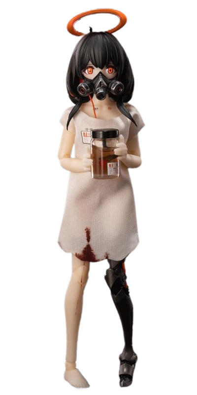 Девочка-киборг (с маской) - Коллекционная фигурка 1/12 SCALE three wise monkeys 03 speak no evil (06975212920412) - Snail Shell