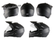 Эндуро шлем кроссовый NM Black 716 (мотошлем)