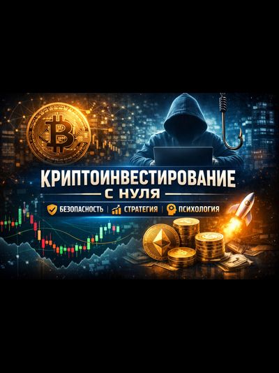 курс по криптовалютам для начинающих, безопасность, стратегия, психология