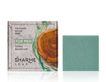 Натуральное твердое мыло ручной работы с древесным ароматом для мужчин SHARME SOAP, 80 г
