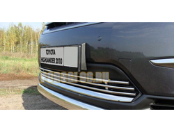 Решетка передняя d16 для Toyota Highlander (2010-2014)