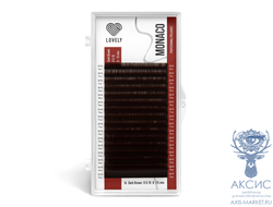 Ресницы темно-коричневые LOVELY Monaco - 16 линий - MIX