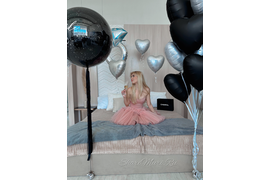 Оформление шарами номера в отеле, гостинице