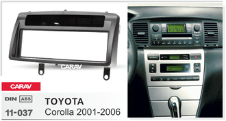 Переходная рамка  TOYOTA Corolla 2001-2006 CARAV 11-037