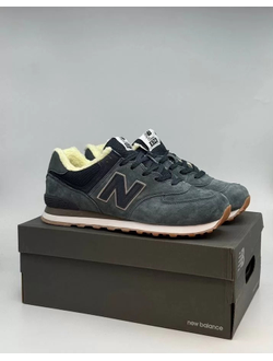 New Balance 574 Dark Grey С Мехом