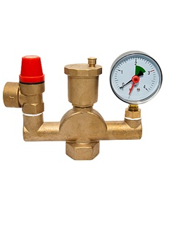 Группа безопасности "VIEIR" для систем отопления Ш - образная  1"AQ1063