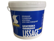 Lissage Pro 20кг - тонкая финишная шпатлевка для стен и потолка.
