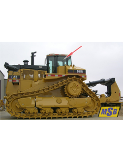 Стекло левое/правое на Cat D9R, Cat D10R, Cat D11R