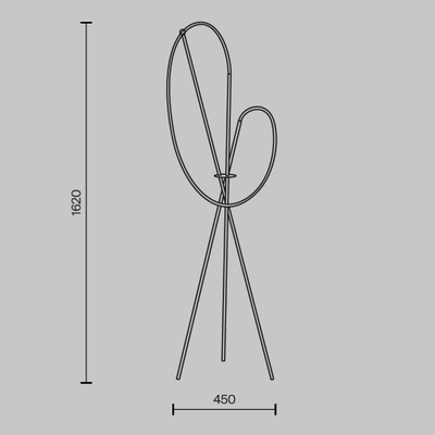 Напольный светильник (торшер) Crochet, MOD369FL-L36B3K