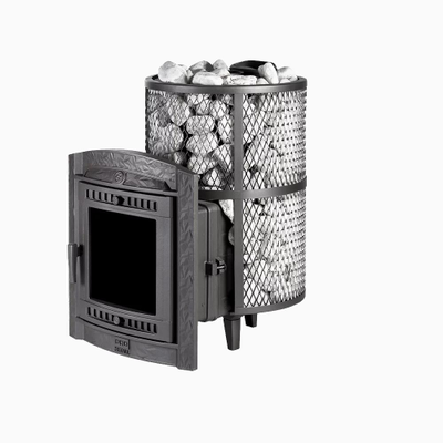 Банная печь Атмосфера L сетка нержавейка до 20 м3