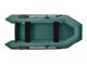 Моторно гребная лодка с жестким транцем Standart 3000 с привальным брусом (цвет зеленый)