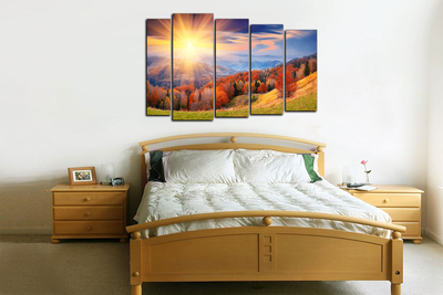 Модульная картина "Просторы лесов"