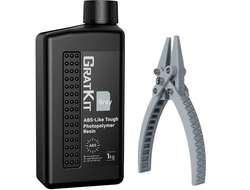 Фотополимерная смола ABS-Like Gratkit для 3Д-принтера 1kg Серый