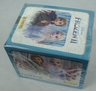 Коробка (бокс) наклейок (стікерів, наліпок) &quot;Panini Frozen II (Паніні Крижане серце 2) 50 пакетиків по 5 наклейок - 250 наклейок