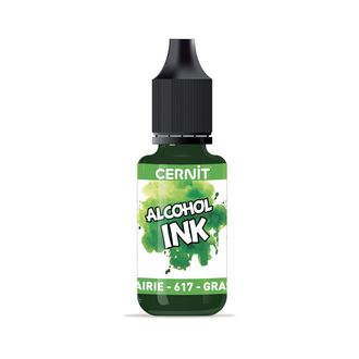 алкогольные чернила Cernit alcohol ink, цвет-grass green 617 (травяной), объем-20 мл