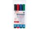 Набор маркеров для флипчартов EDDING 383, 1-5 мм, 4 цвета в ПВХ конверте