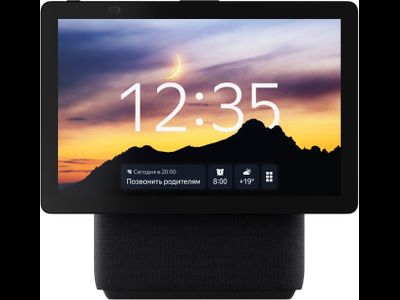 Яндекс Станция Дуо Макс с Алисой, черный, с Zigbee, 60 Вт, Новая умная колонка