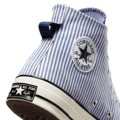 с чем носить Кеды Converse Chuck 70 Crafted Stripe Hi Top голубые высокие в полоску