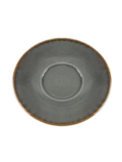 Блюдце для чайной чашки стопируемой, 15 см, цвет тёмно-серый