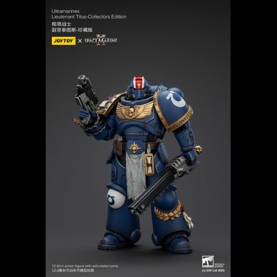 Тит, лейтенант Ультрамаринов (Warhammer 40k, Spacemarine II) - КОЛЛЕКЦИОННАЯ ФИГУРКА 1/18 Ultramarines Collectors Edition - Lieutenant Titus (JT01369) - JOYTOY