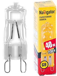 Галогенная капсульная лампа Navigator Halogen 40w 230v G9