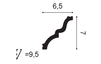Карниз C325 MANOIR - 6,5*7*200см