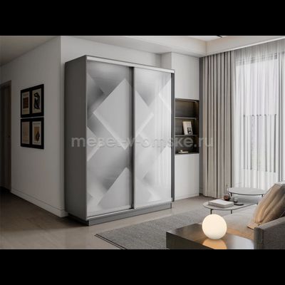 Шкаф-купе Дуо-Фото (Квадраты) 1200*450*2200