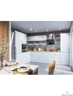 Скала Гранит Арктик модульная кухня