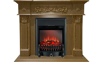 Электрокамин Лидс DN с очагом Fobos