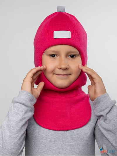 Шапка-шлем "NK"   20101-01, цвет ярко-розовый р. 48-50