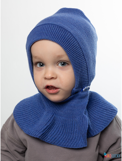 Шапка-шлем 24201-01 х/б подклад, синий кобальт 46-48