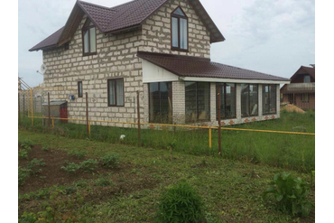 надземный газопровод по участку